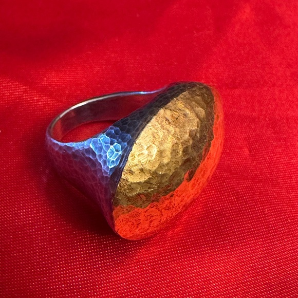 WOW POSHMARK - Authentic GURHAN 18K & Sterling Silver Hammered Supermodel Ring - Picture 16 of 16